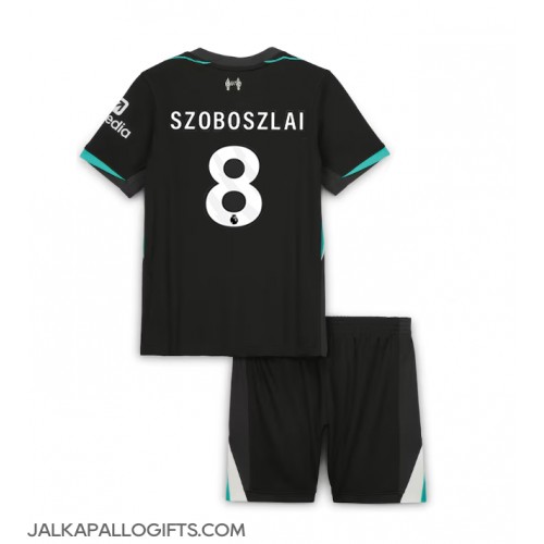 Liverpool Dominik Szoboszlai #8 Vieras Peliasu Lasten 2024-25 Lyhythihainen (+ Lyhyet housut)